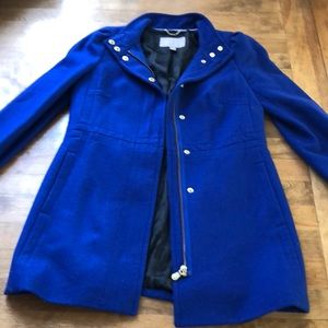 Blue dress coat, size XS